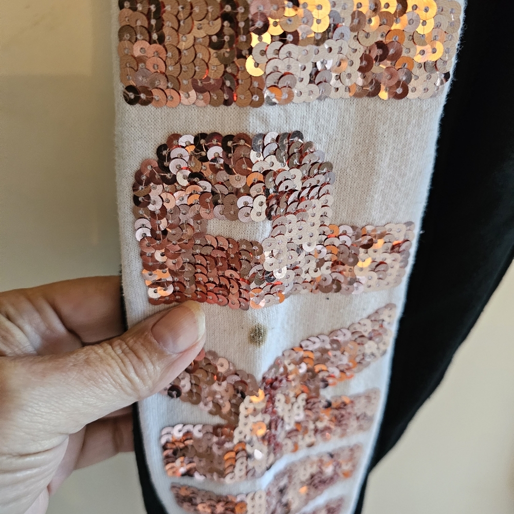 Victoria Secret Pink sequined sweat suit. Sweatshirt is small pants xs. - Picture 7 of 16